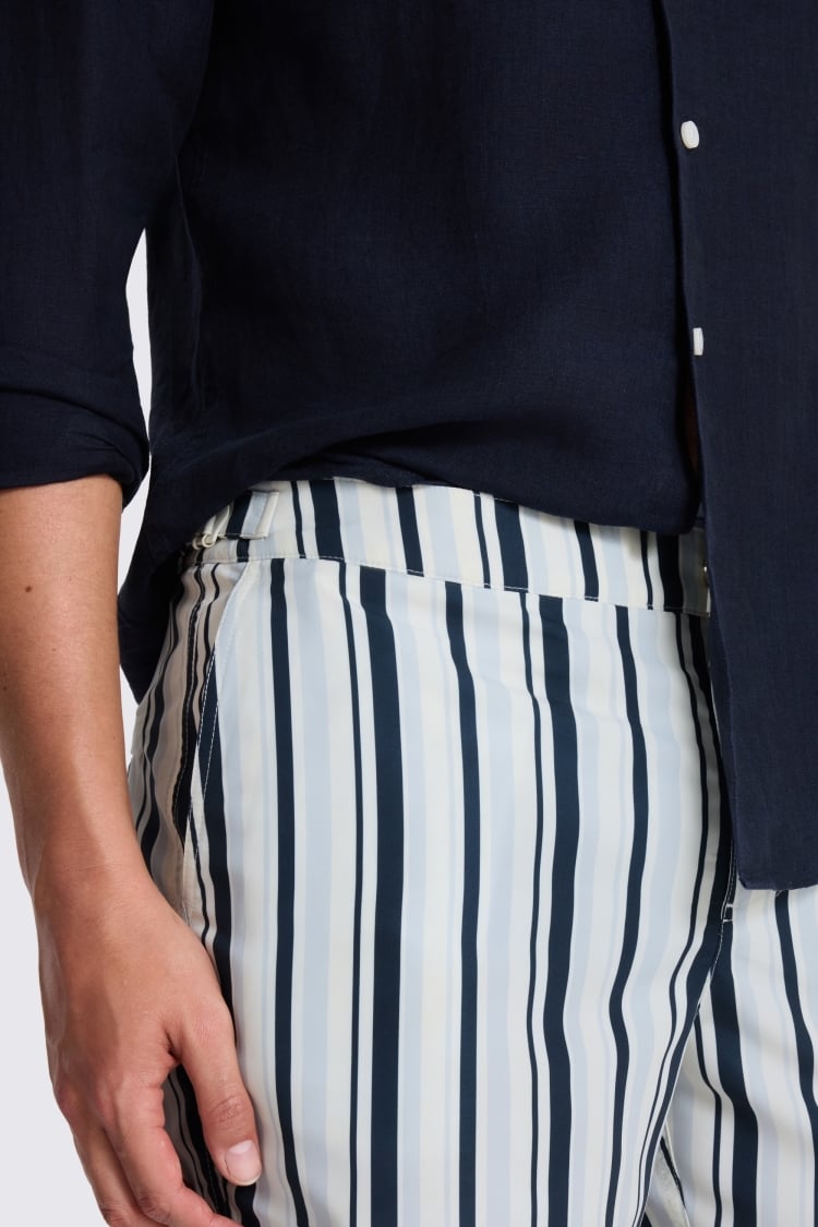 Blue Stripe Smart Swim Short 