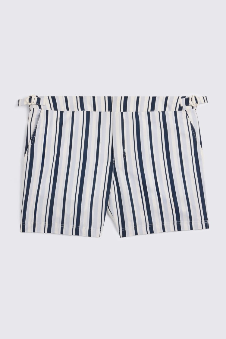 Blue Stripe Smart Swim Short 