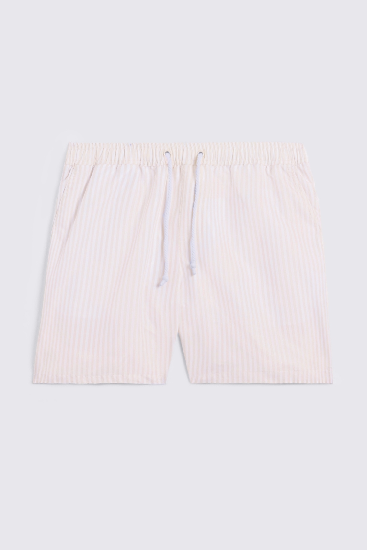 Pink Stripe Swim Short 