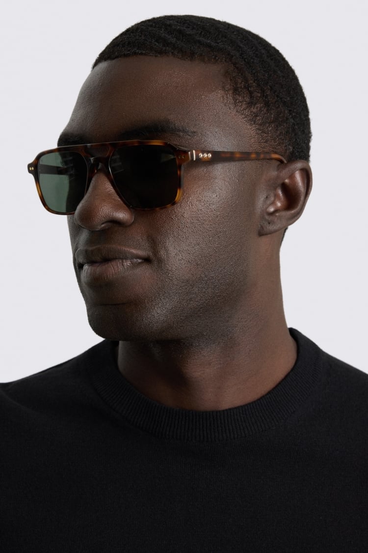 Dark Brown Tortoise Bond Sunglasses 