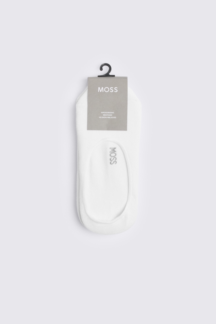 White 3-Pack Heel Socks