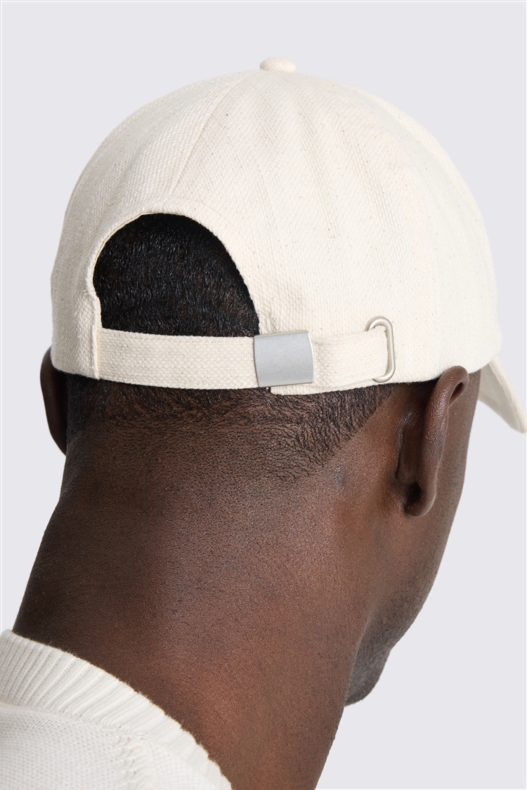 Off-White Textured Cotton Cap