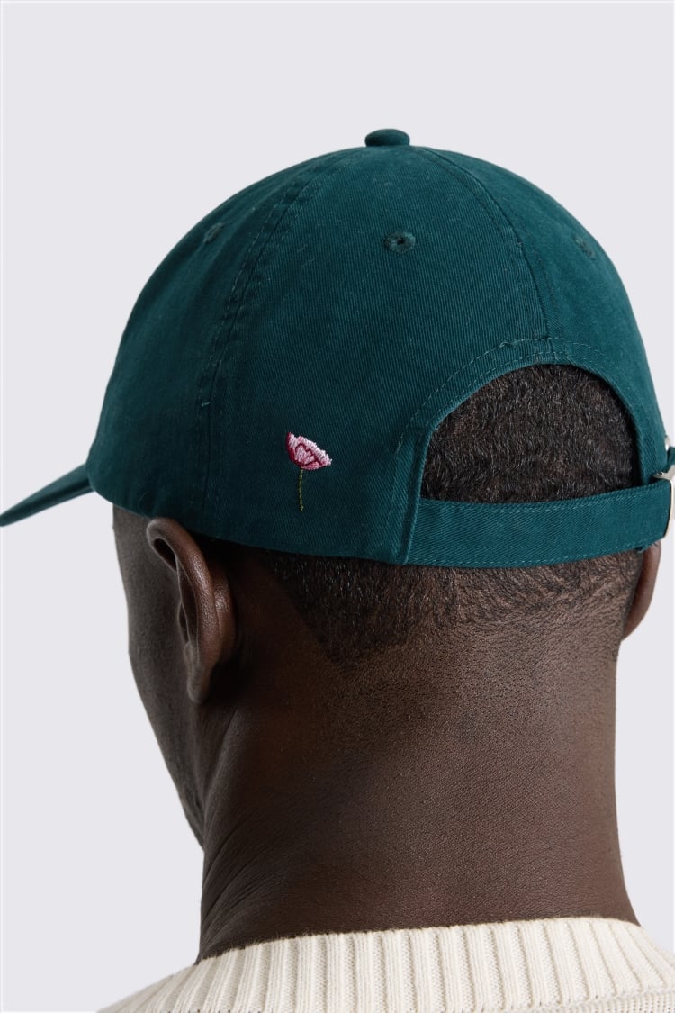 Emerald Pink Poppy Washed Cotton Cap