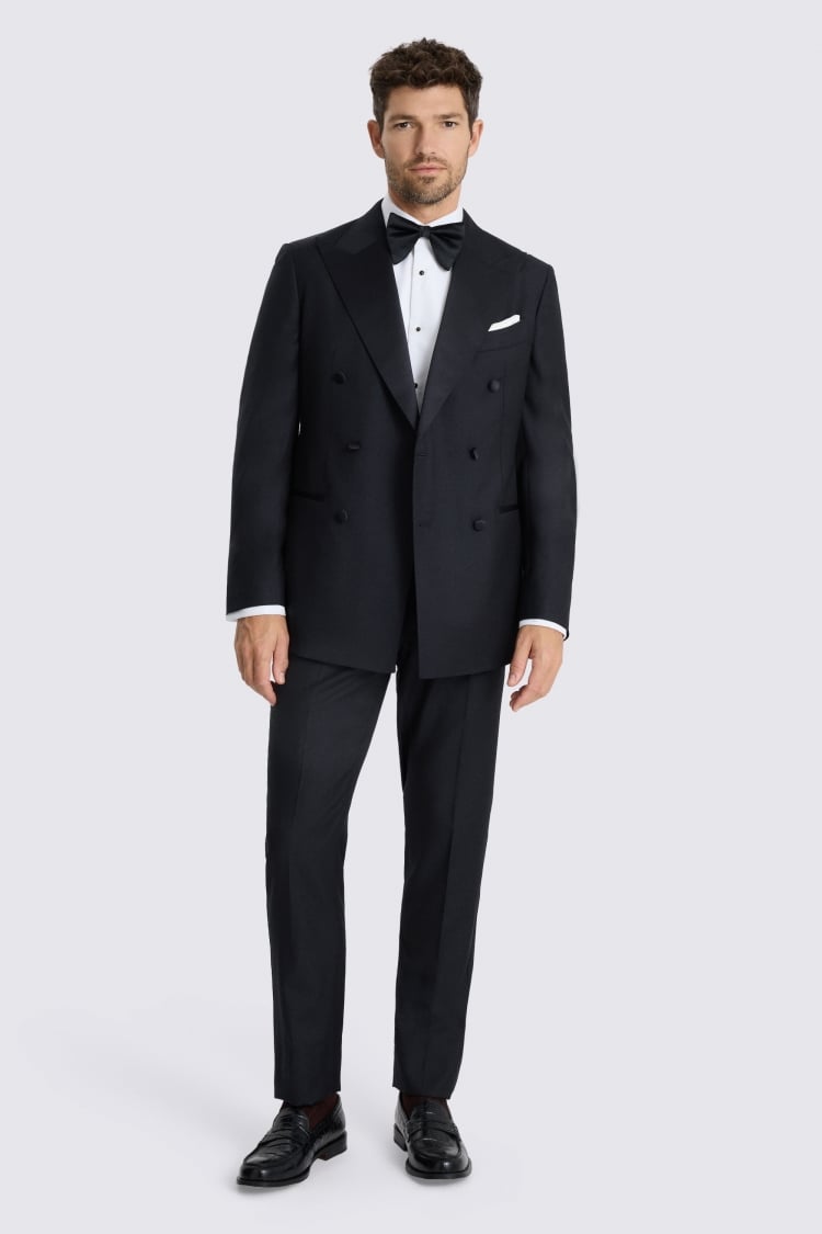 Tailored Fit Navy Twill Dress Suit