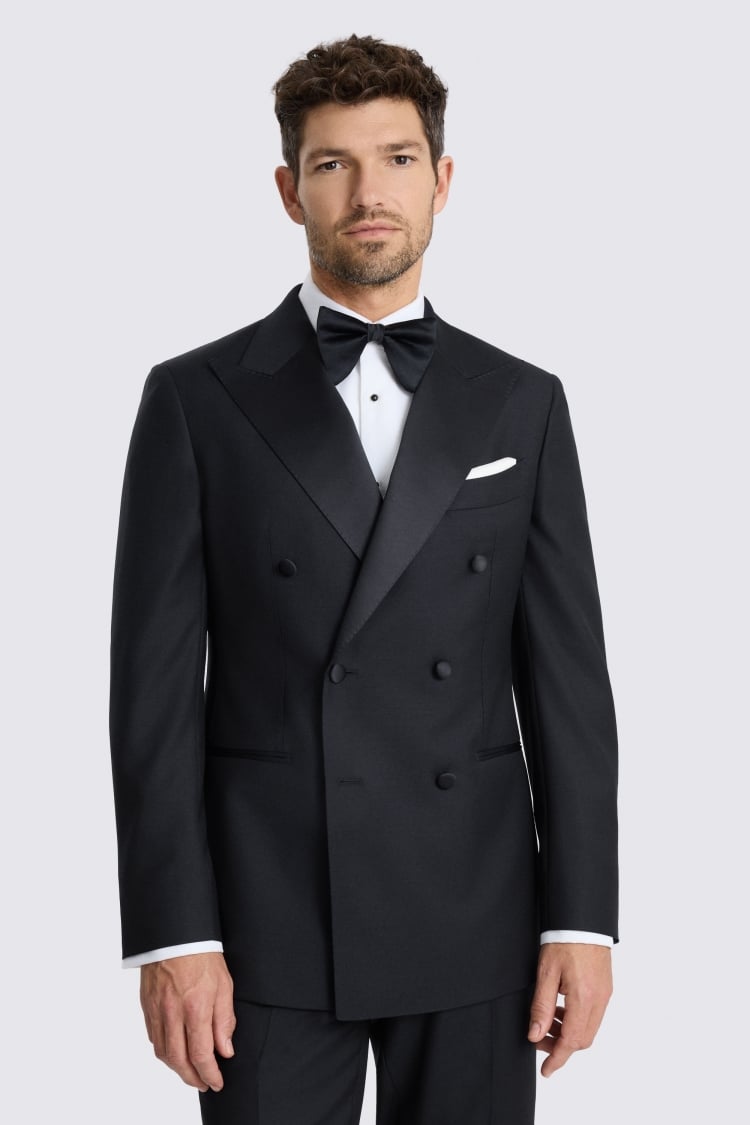 Tailored Fit Navy Twill Dress Suit