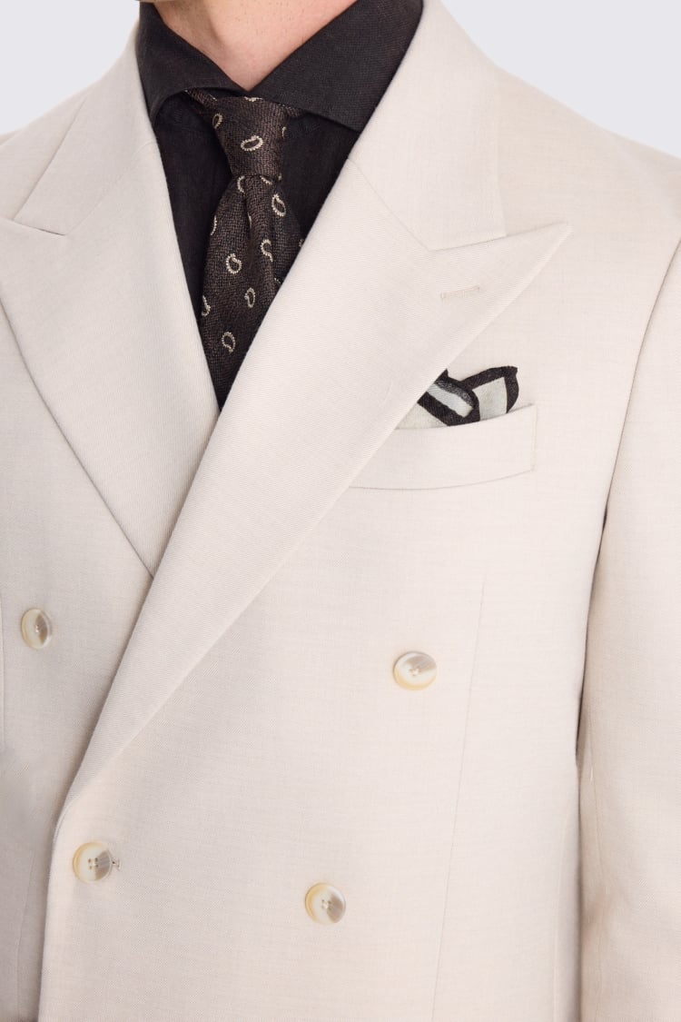 Relaxed Fit Light Camel Suit Jacket 