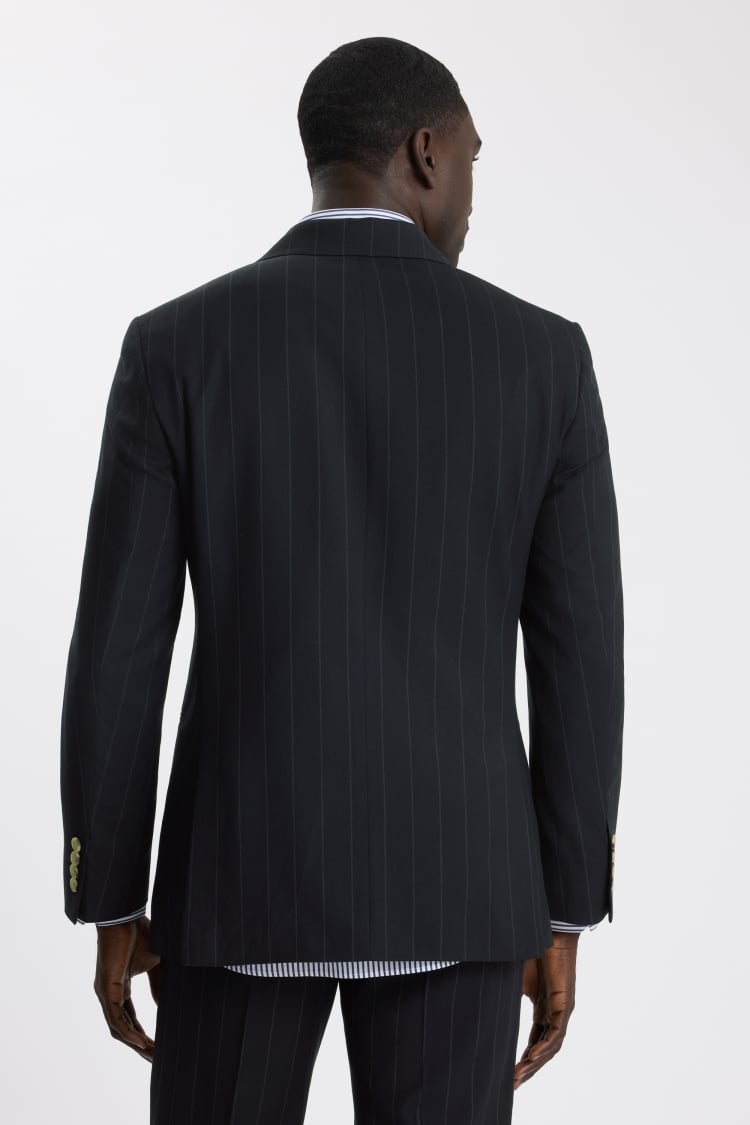 Tailored Fit Navy Stripe Suit