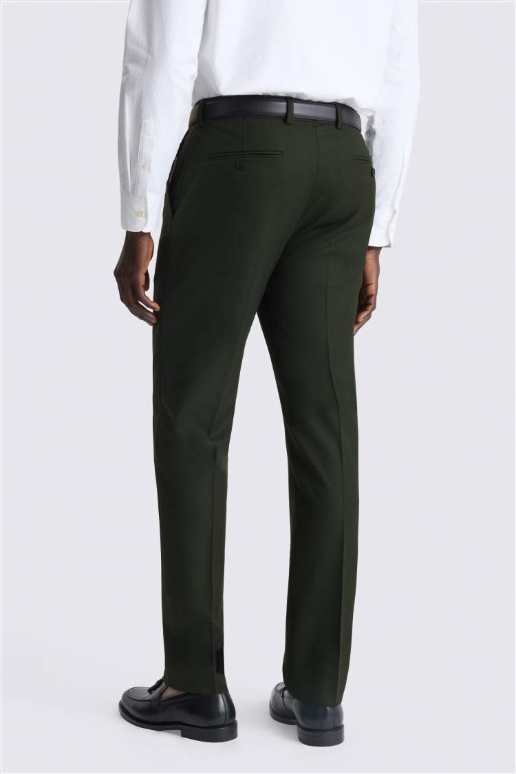 Slim Fit Khaki Flannel Pants