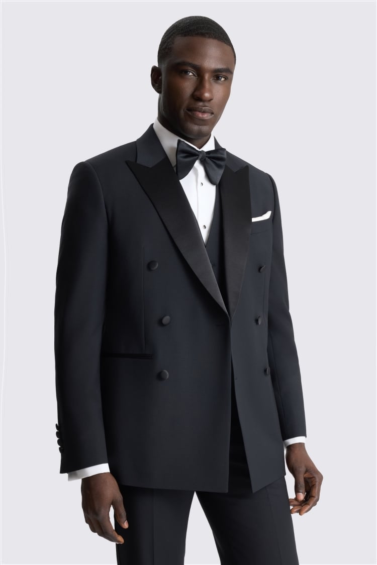 Tailored Fit Black Tuxedo Performance Suit