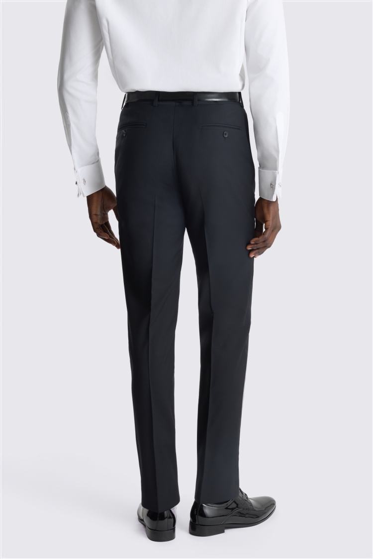 Tailored Fit Performance Black Dress Pants
