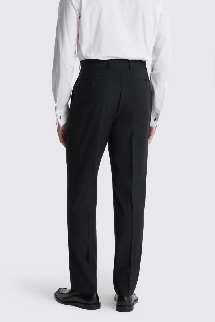 Regular Fit Performance Black Dress Pants