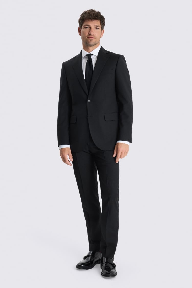 Tailored Fit Black Performance Suit Jacket