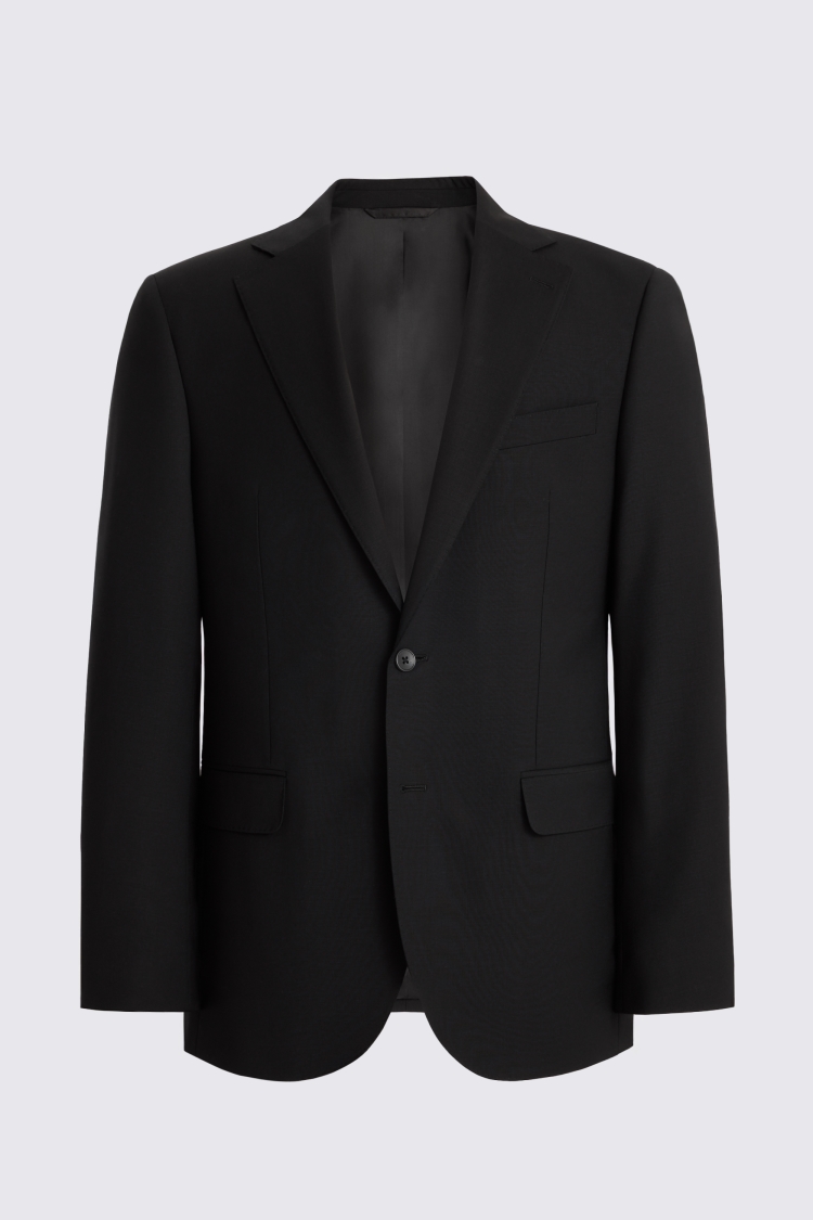 Tailored Fit Black Performance Suit Jacket