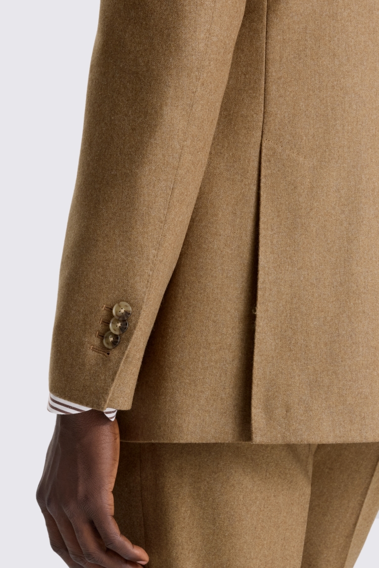 Tailored Fit Gold Flannel Suit