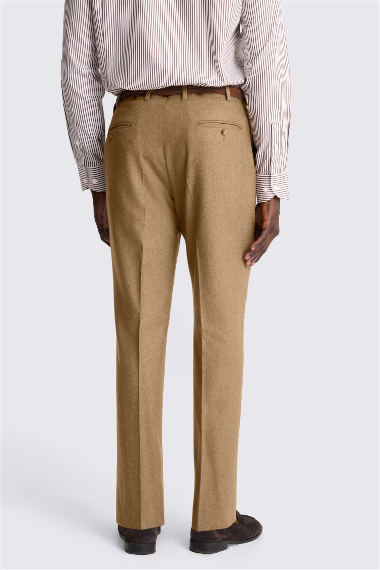 Tailored Fit Gold Flannel Trouser