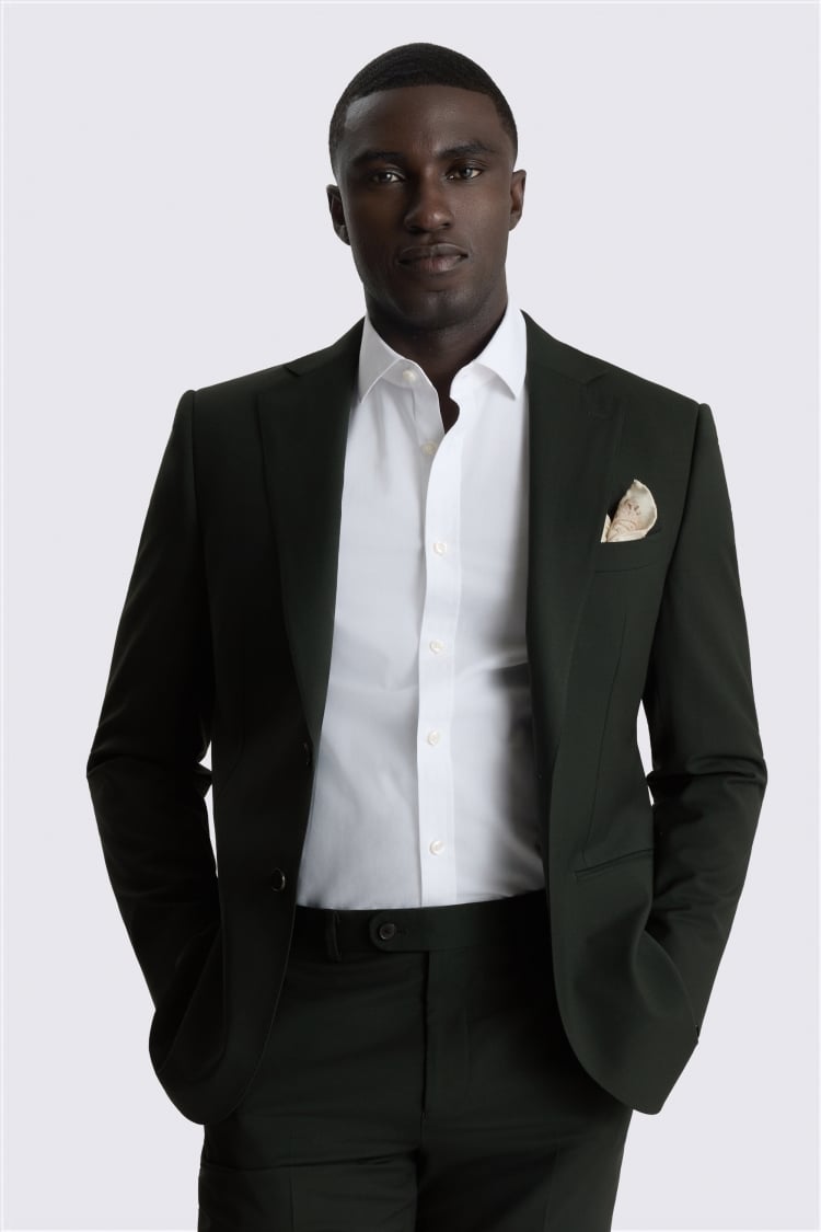 Tailored Performance Dark Green Suit