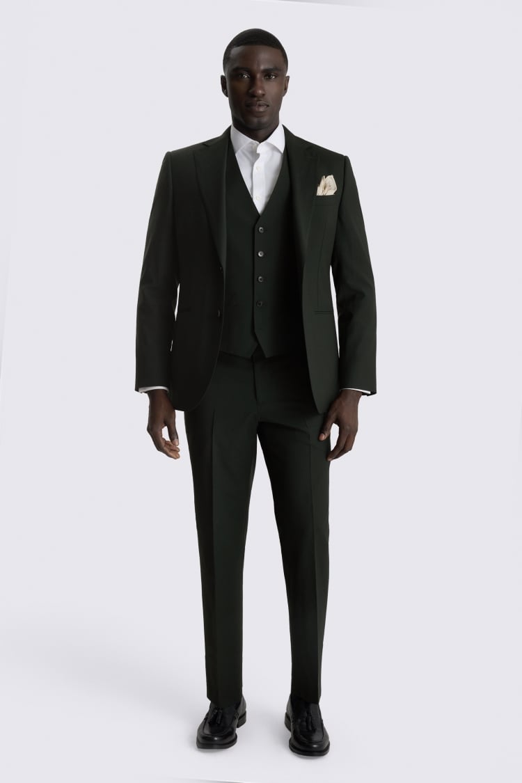 Tailored Performance Dark Green Suit