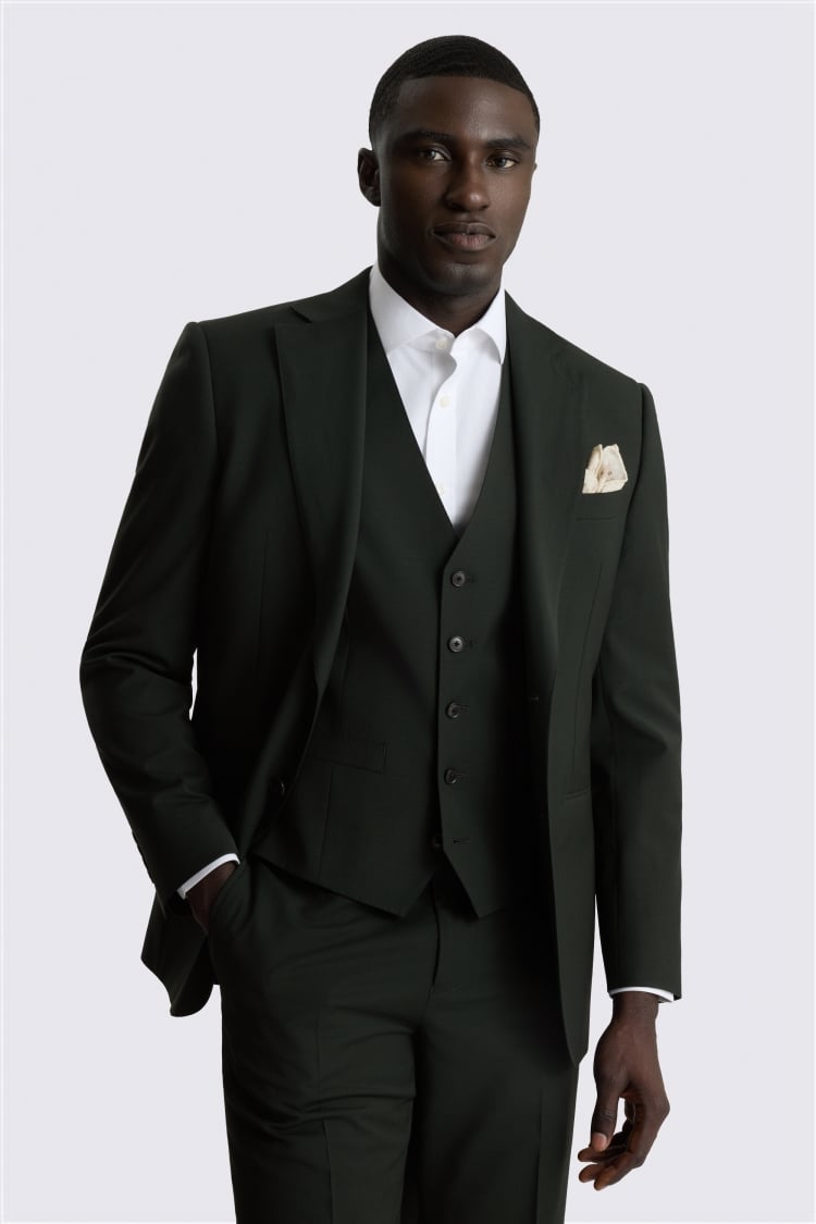 Tailored Performance Dark Green Suit