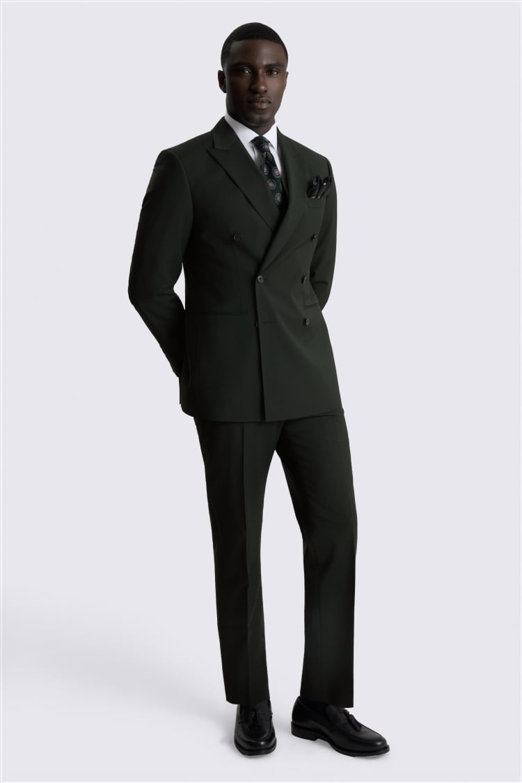 Tailored Performance Dark Green Suit Jacket
