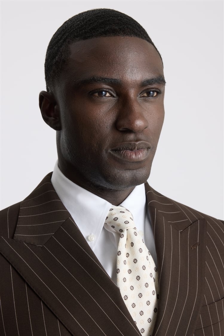 Tailored Performance Brown Stripe Suit