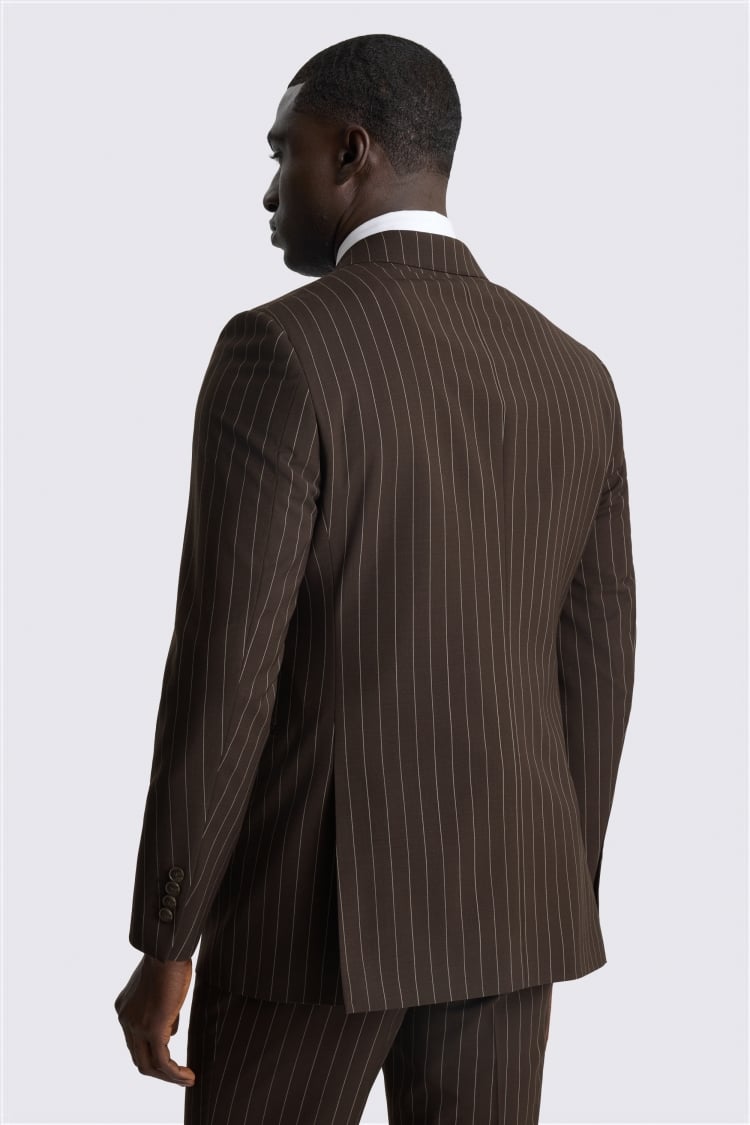 Tailored Performance Brown Stripe Suit