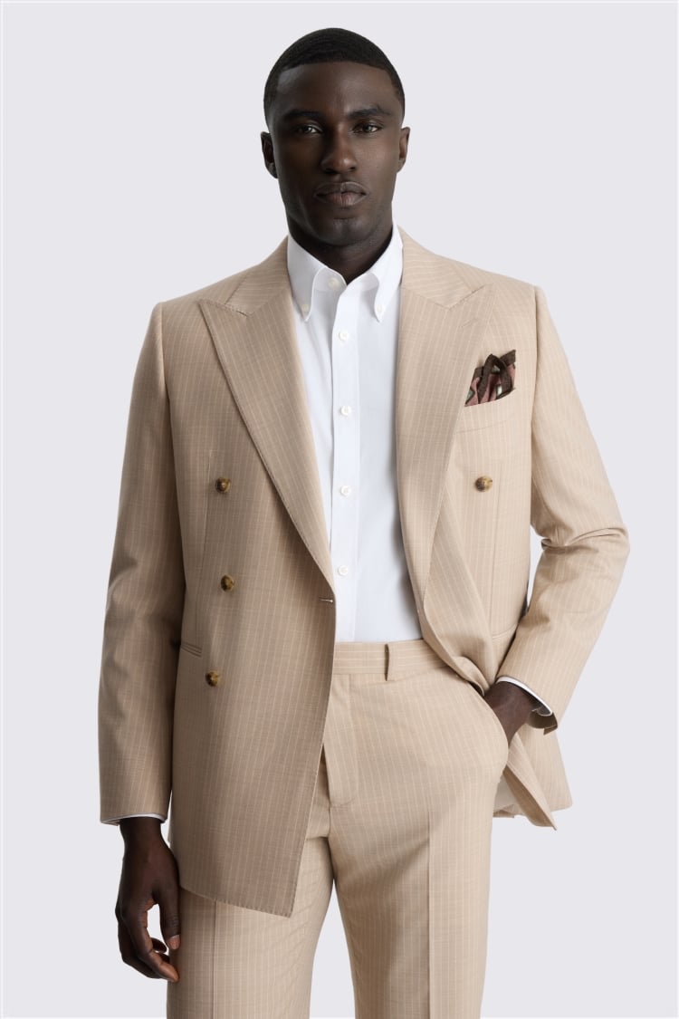 Tailored Performance Neutral Stripe Suit