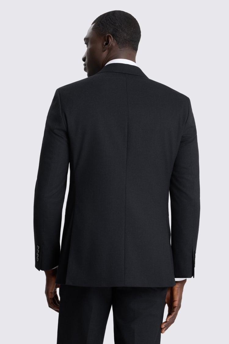 Tailored Fit Navy Puppytooth Suit Jacket