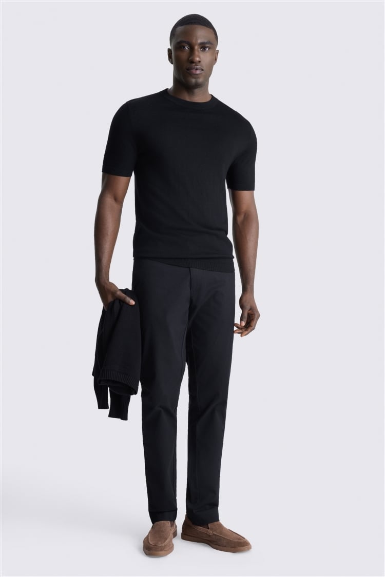 Slim Fit Black Chino