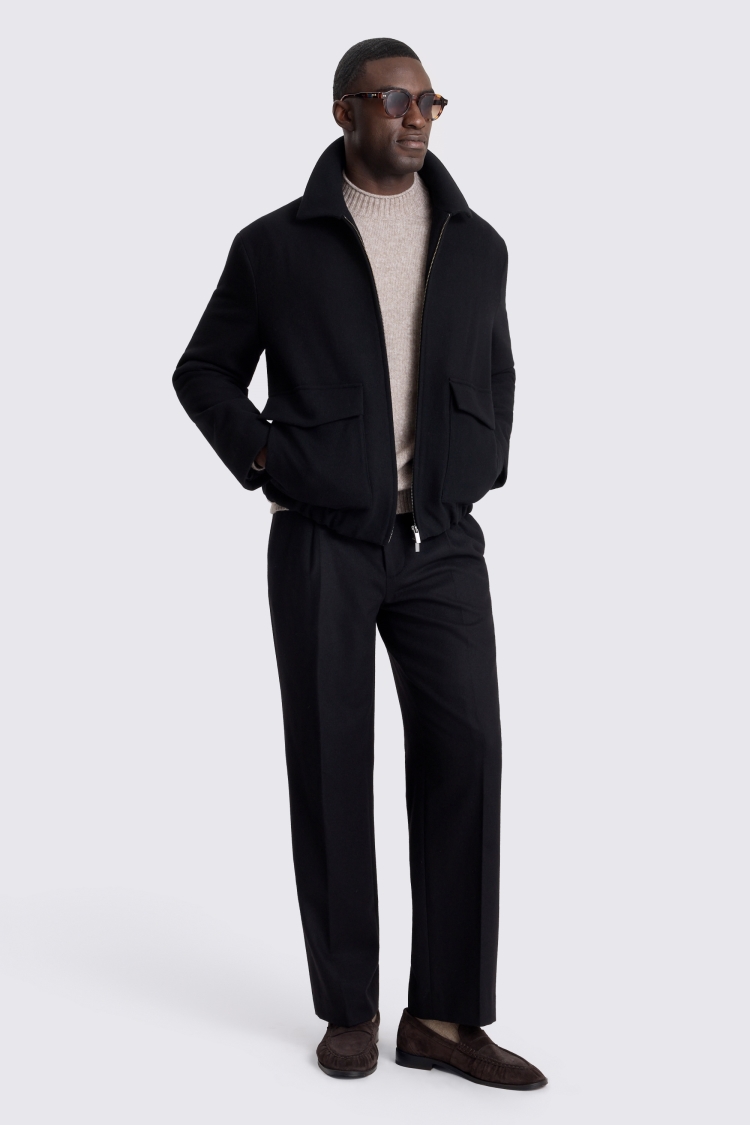 Black Blouson Jacket