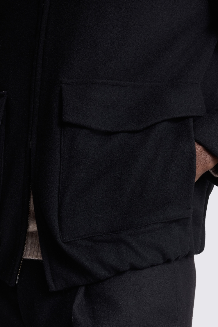 Black Blouson Jacket