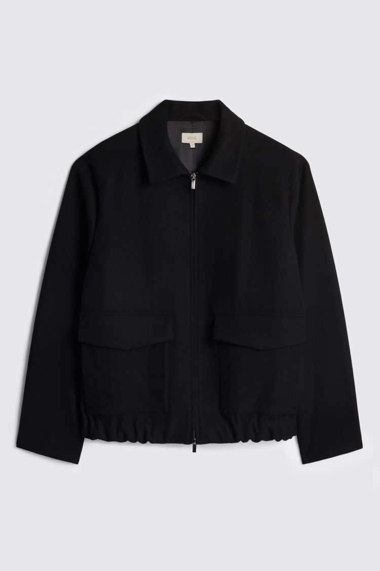 Black Blouson Jacket