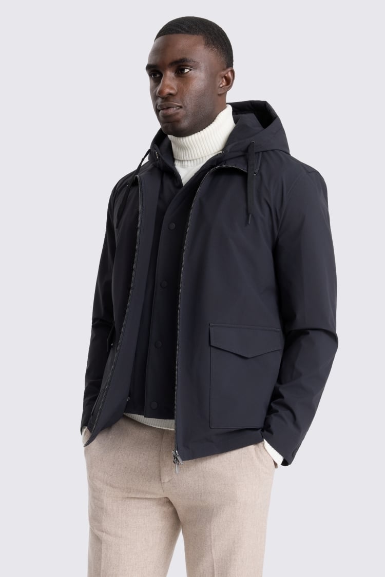 Navy Hybrid Jacket