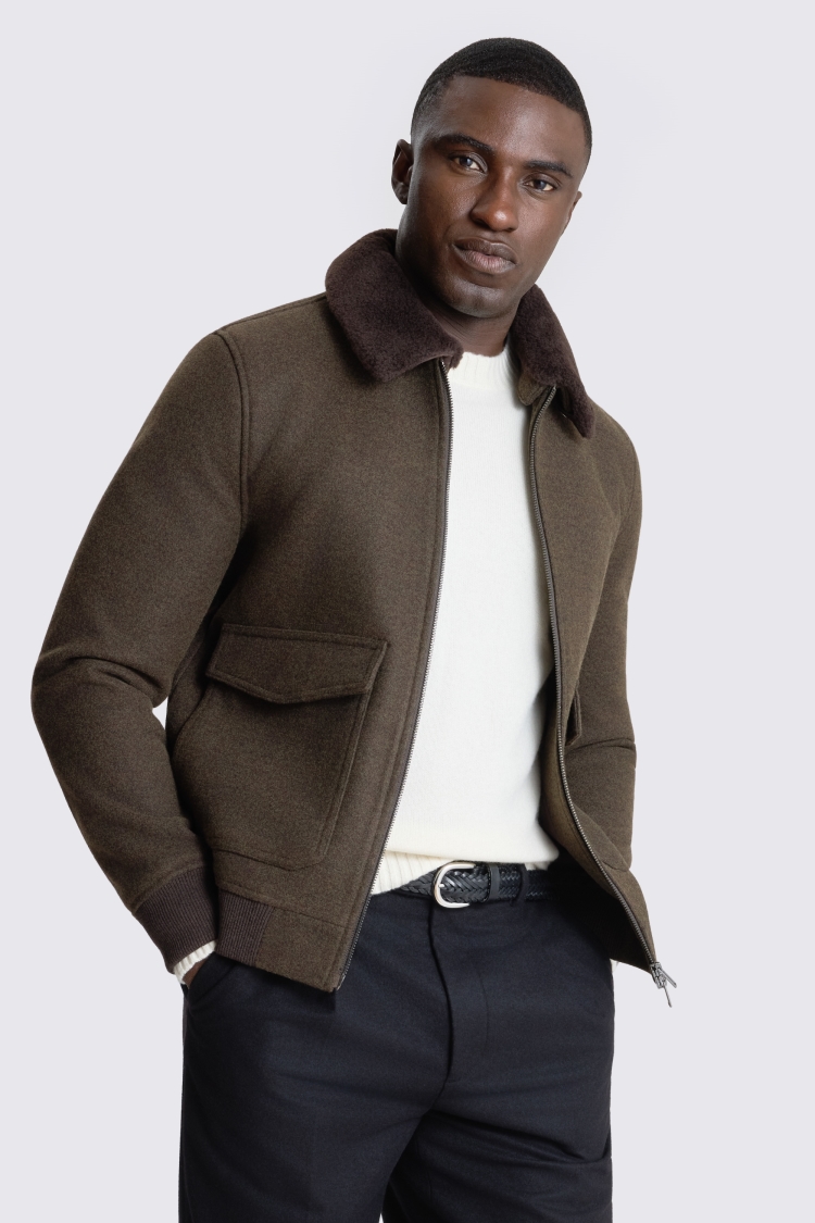 Khaki Borg Bomber