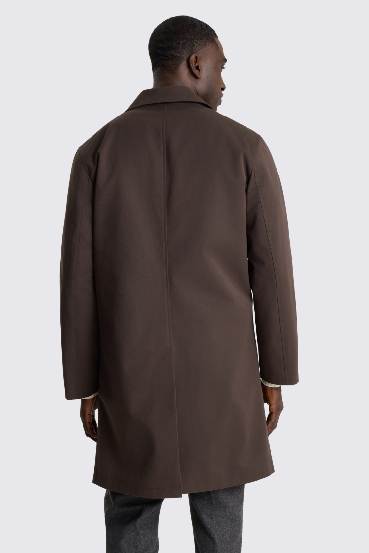Brown Rain Coat with Insert