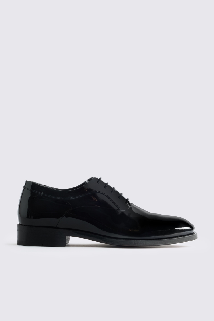 Italian Black Patent Leather Oxford Shoes