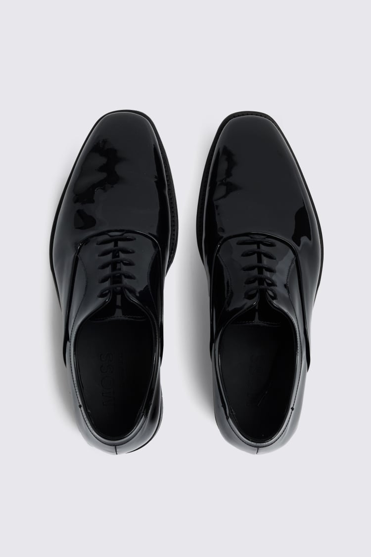 Italian Black Patent Leather Oxford Shoes