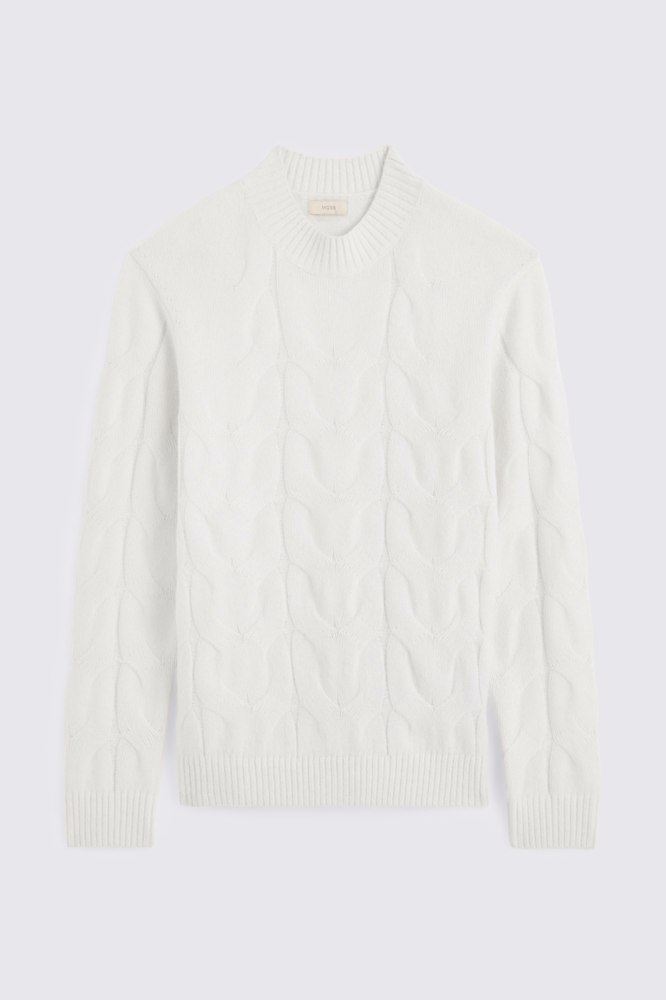 Ecru Mock Neck