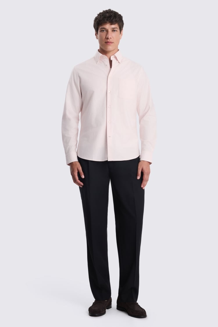Light Pink Washed Cotton Oxford Shirt