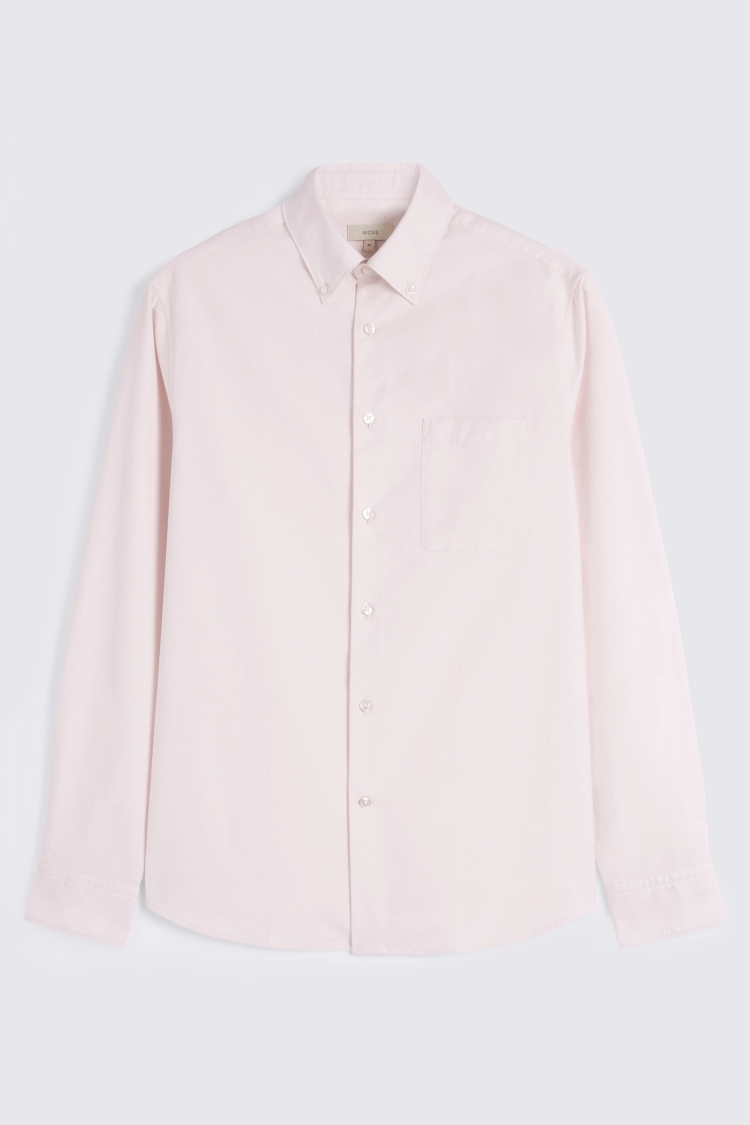 Light Pink Washed Cotton Oxford Shirt