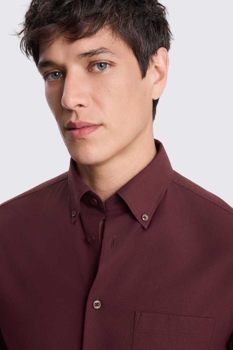 Wine Washed Oxford Shirt