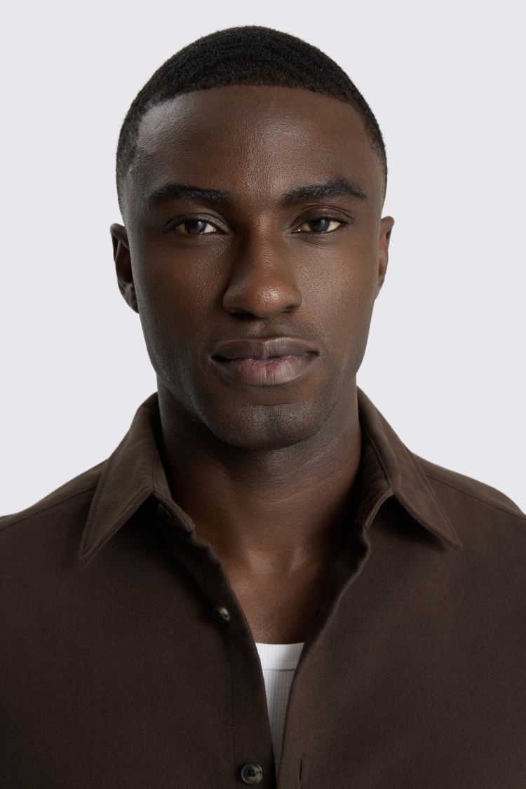 Dark Brown Moleskin Overshirt