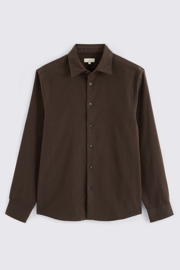Dark Brown Moleskin Overshirt
