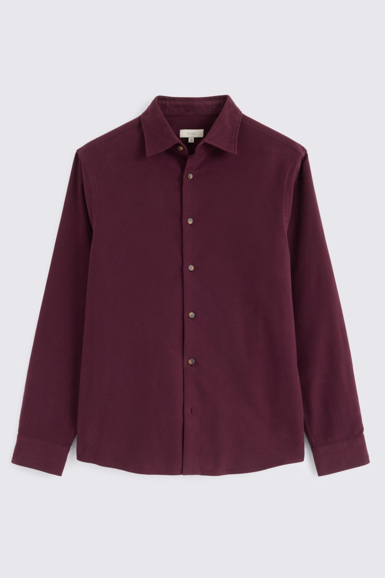 Wine Moleskin Overshirt