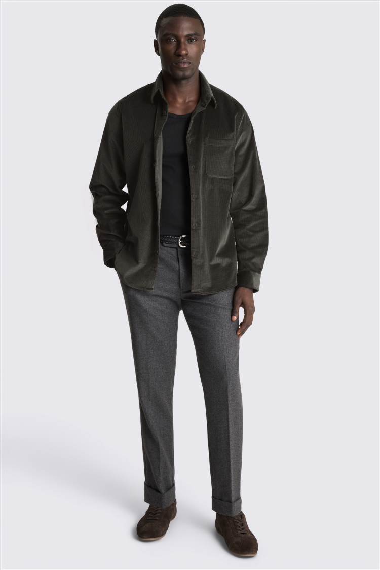 Green Corduroy Overshirt