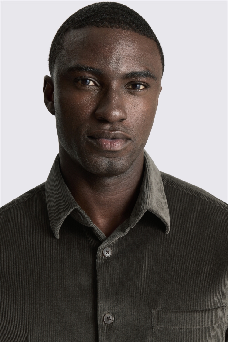 Green Corduroy Overshirt