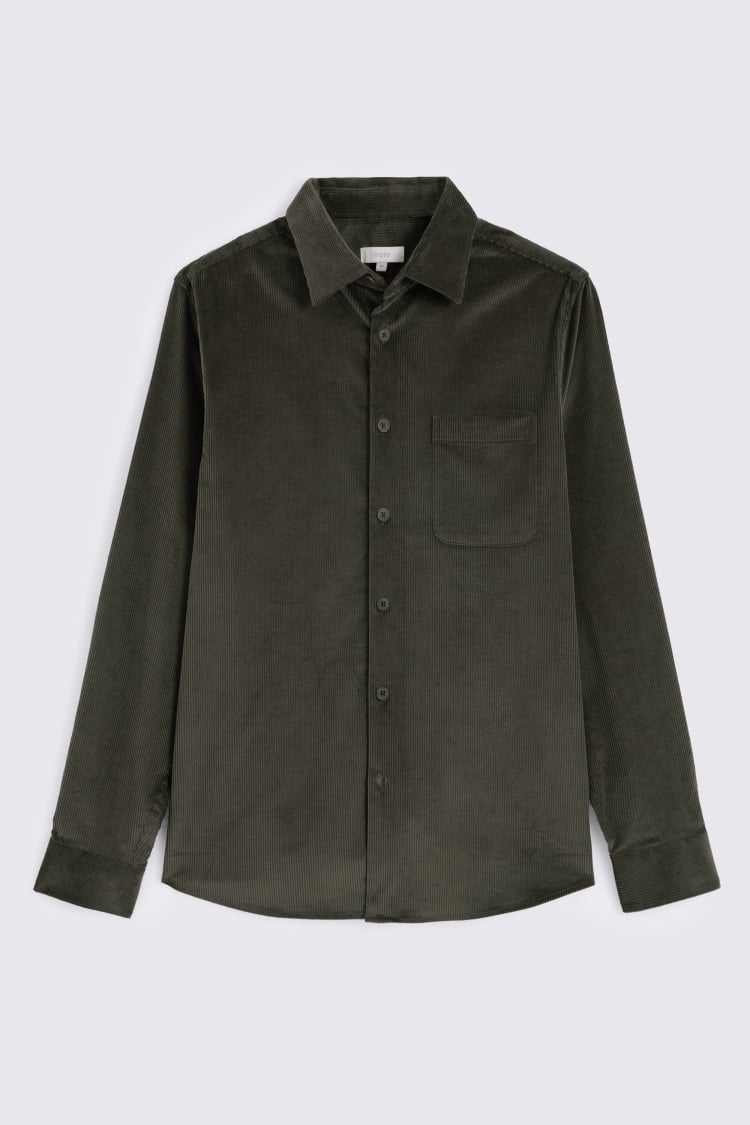 Green Corduroy Overshirt