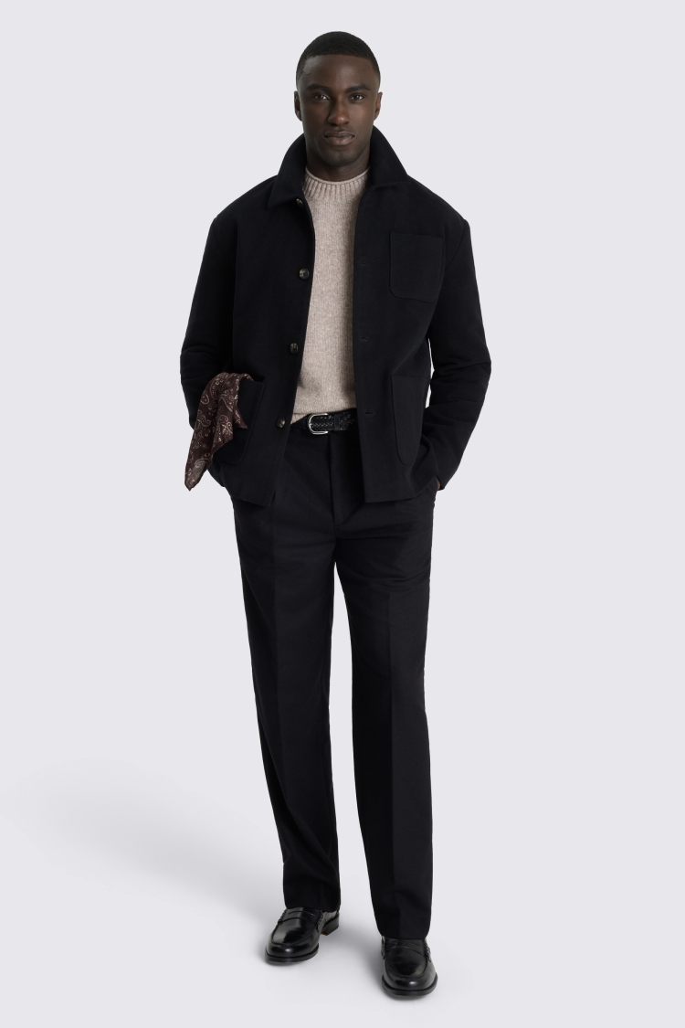 Black Moleskin Shacket 