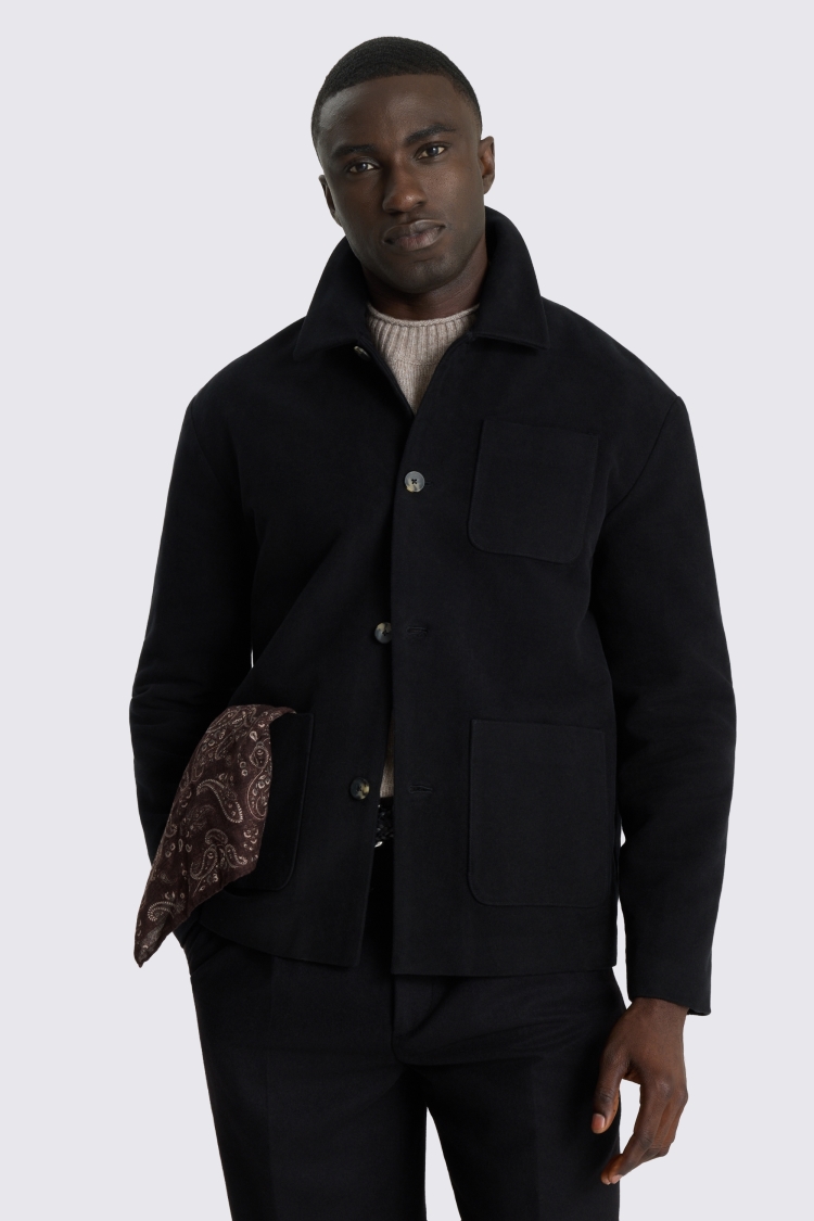 Black Moleskin Shacket 