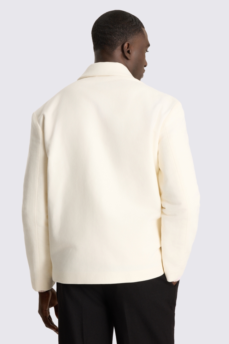 Off White Moleskin Shacket 