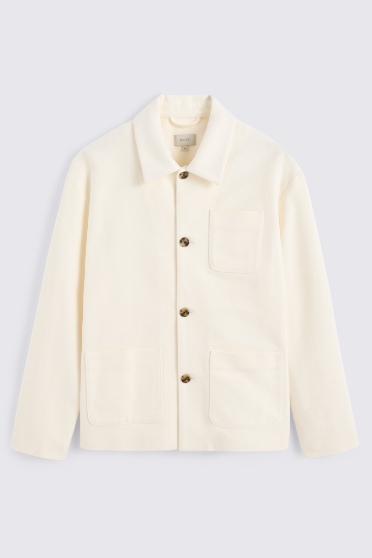 Off White Moleskin Shacket 
